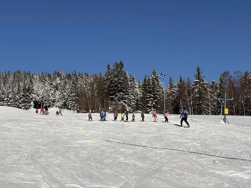 Školka na sněhu